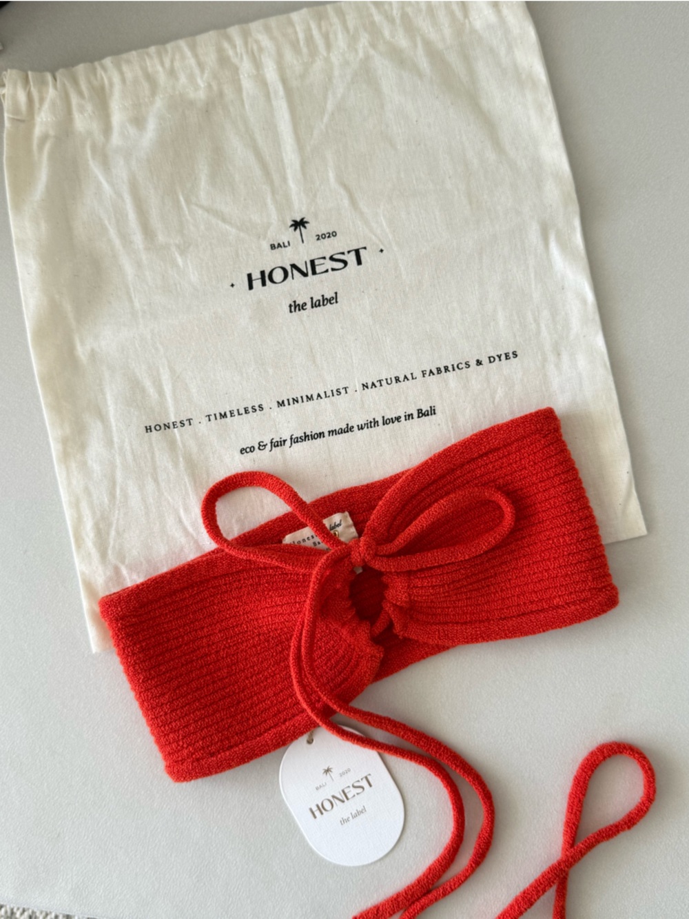 NWT • Honest The Label • Knit Bikini/Tube Top Sz XS/S